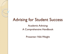 Advising for Student Success