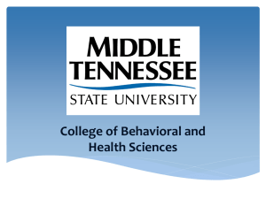 Behavioral and Health Science