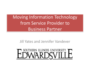 Moving IT from Service Provider to Business Partner