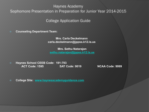 Haynes Academy for Advanced Studies