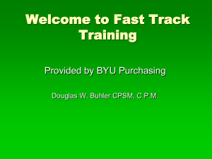 An Introduction to FAST TRACK
