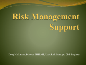UAA Risk Management - University of Alaska Anchorage