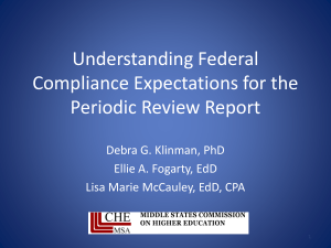 Understanding Federal Compliance Expectations for the Periodic