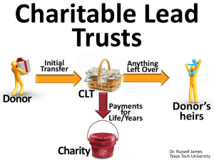 Charitable Lead Trusts - EncourageGenerosity.com