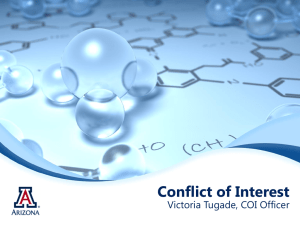 Victoria Tugade, PhD, UA Conflict of Interest Office