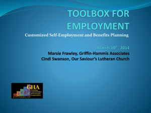 Toolbox for Employment - Statewide Independent Living Council of