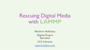 Imaging Digital Media for Preservation with LAMMP