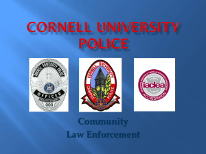 Cornell Police PSAC Presentation