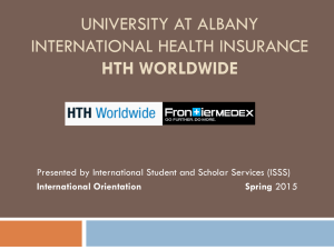 International Student Health Insurance Presentation