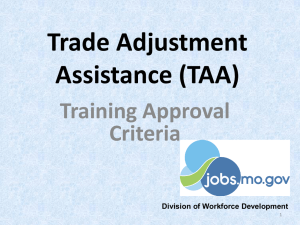 Trade Approval Criteria PowerPoint 5-23-14