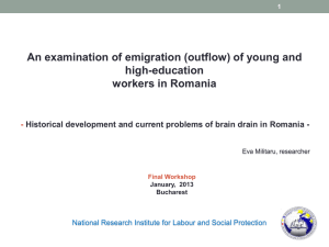 An examination of emigration (outflow) of young and