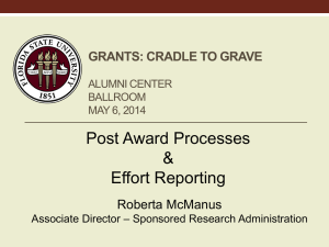 Post-Award Process - Office of Research