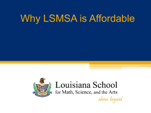 Understanding the Cost of Attending LSMSA