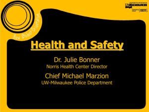 Health and Safety - University of Wisconsin–Milwaukee
