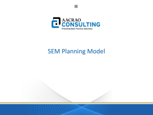 SEM Planning Model - Indiana State University