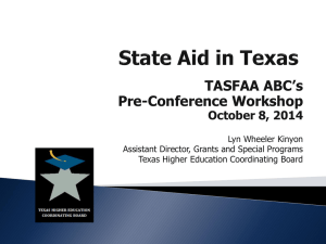 The Texas Higher Education Coordinating Board