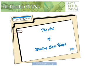 Art of Case Notes powerpoints