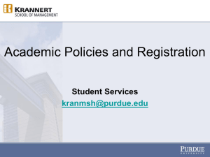 2013 Academic and Reg - Krannert School of Management