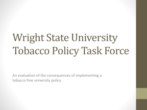 Wright State University Tobacco Policy Task Force