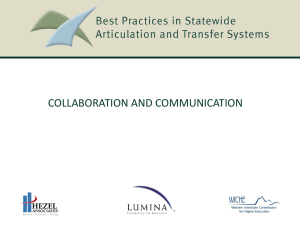 Best Practices in Statewide Articulation and Transfer Systems