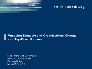 The Guidelines for Strategic Policy Reform