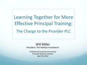 Learning Together for More Effective Principal Training