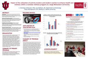 Impact of the Utilization of Activity Trackers and Student Coaches to