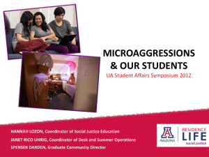 Microaggression - Student Affairs