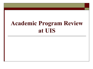 Program Review Orientation – December, 2010