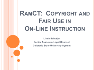 RamCT: Copyright and Fair Use in Online Instruction