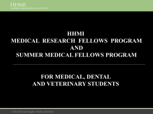 2015 HHMI Medical Fellows Presentation