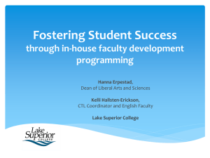 Fostering Student Success through in