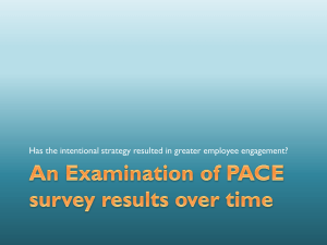 An Examination of PACE survey results over time