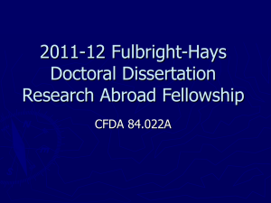 FHDDRA Fellowship ppt - The University of Arizona Graduate College
