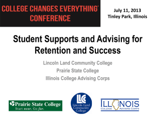 Student Support Advising - College Changes Everything