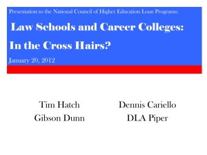 Law Schools and Career Colleges - National Council of Higher
