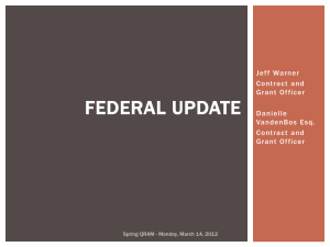 FEDERAL uPDATES - Office of Research