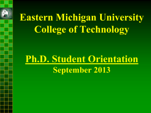 Ph.D. in Technology Orientation