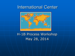 H-1B Training Presentation
