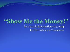 “Show Me the Money!” - Leo Hayes High School