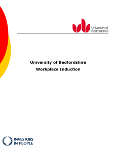 New starter booklet - University of Bedfordshire