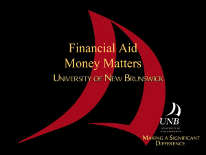 Presentation - University of New Brunswick