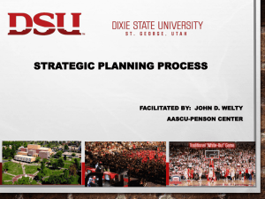 Dixie State Strategic Planning Process