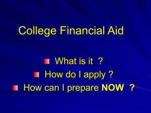 Financial Aid Powerpoint