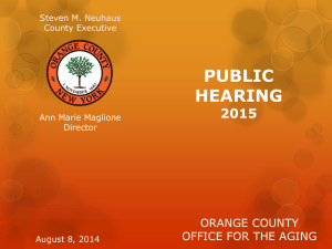 OFA Public Hearing - Orange County, NY