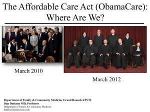 Affordable Care Act ("Obamacare")