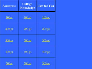 Blank Jeopardy - Get2College.org