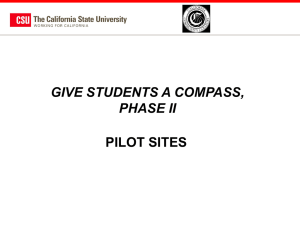 Pilot Sites - The California State University