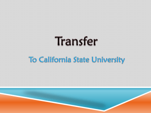 Student Transfer to CSU Workshop v1
