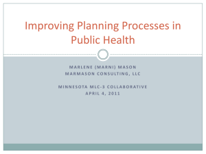 Improving Planning Processes in Public Health (Minnesota)